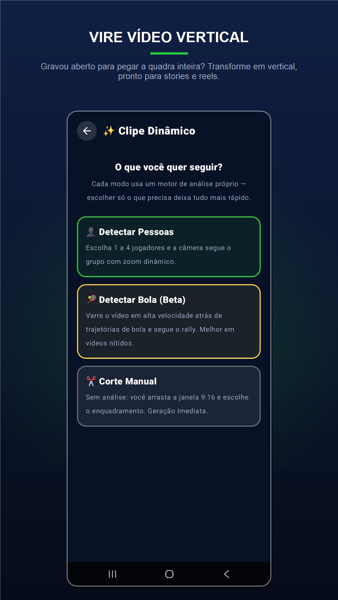 Vire vídeo vertical